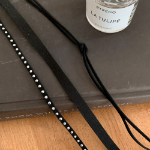 [3-Piece Set] Triplelin Long Shammud Suede Long Choker Tie Muffler — комплект из трёх длинных шёлковисто-замшевых чокеров и шарфов