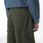Cotton Herringbone Cargo Shorts [Khaki]