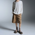 Pigment Carpenter Bermuda Pants [Beige]