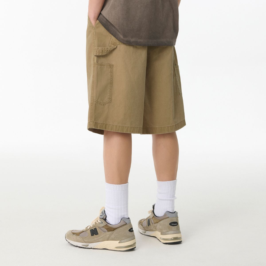 Pigment Carpenter Bermuda Pants [Beige]