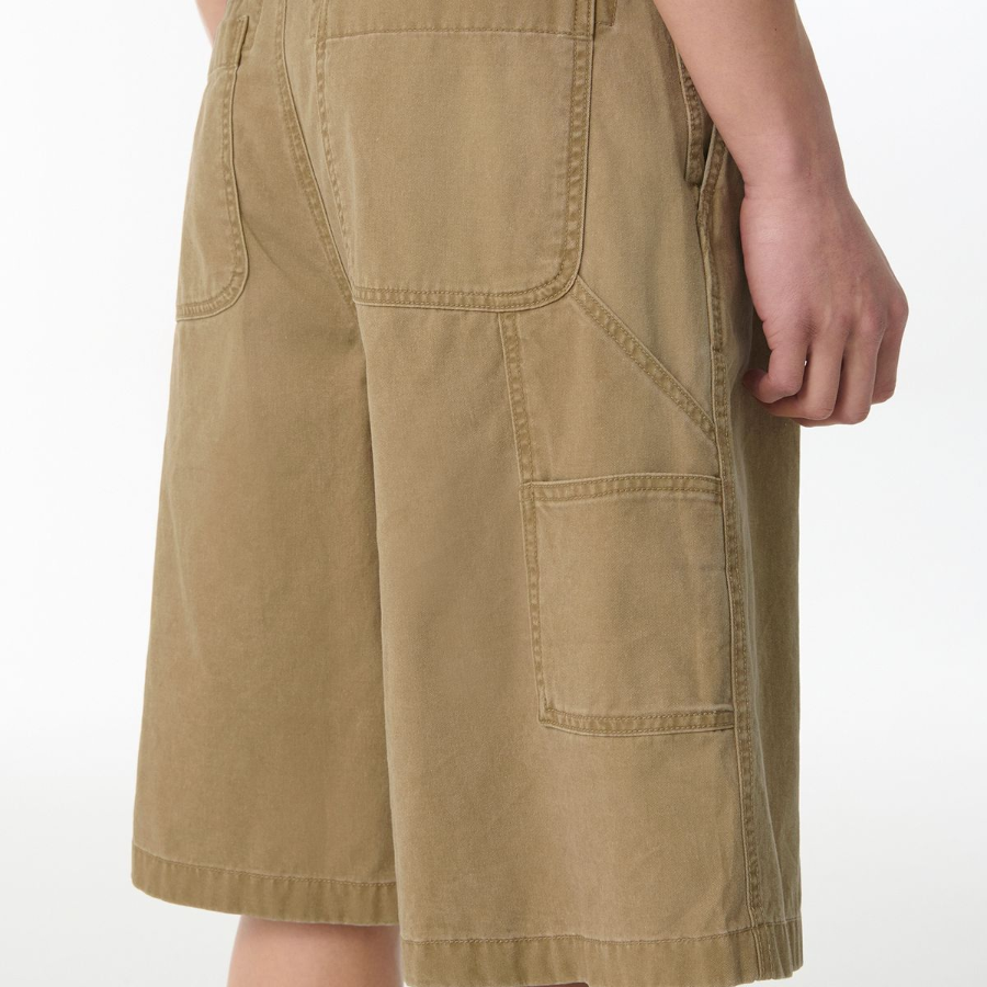 Pigment Carpenter Bermuda Pants [Beige]