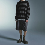 Pigment Carpenter Bermuda Pants [Charcoal Gray]