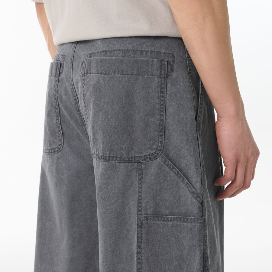 Pigment Carpenter Bermuda Pants [Charcoal Gray]