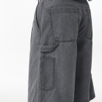 Pigment Carpenter Bermuda Pants [Charcoal Gray]