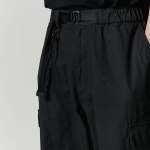 City Leisure Wide Belted Cargo Pants [Black]