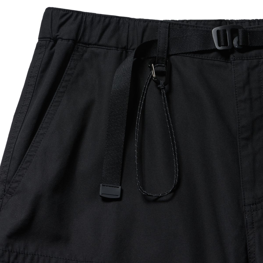 City Leisure Wide Belted Cargo Pants [Black]