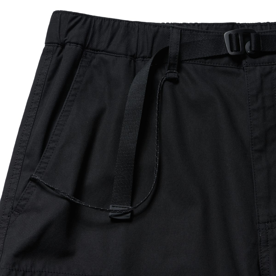 City Leisure Wide Belted Cargo Pants [Black]