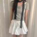 Hanpio Dot Muffler — лёгкий шарф с гороховым узором для повседневных и романтичных образов