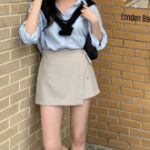 S-Бежевый-Мини юбки