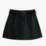 Мини-юбка с асимметричным кроем и встроенными шортами