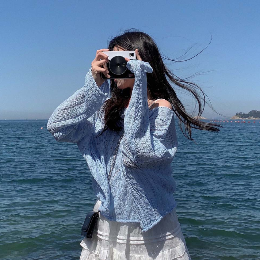 Мини-юбка с ярусами и гороховым принтом на резинке