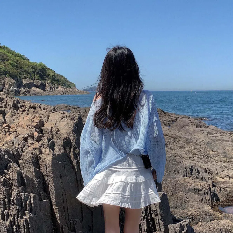 Мини-юбка с ярусами и гороховым принтом на резинке