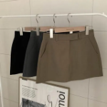 S-Бежевый-Мини юбки