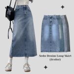 S-MEDIUM BLUE-Короткая-Миди юбки