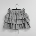 Свободный размер-Серый-Мини юбки