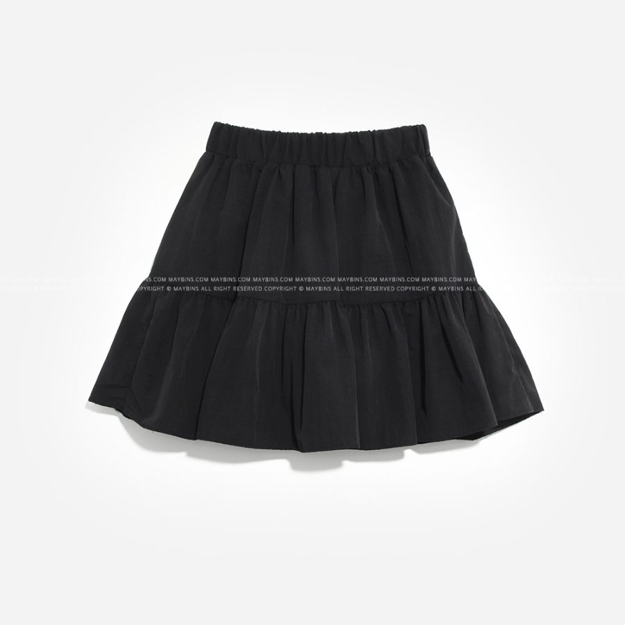 Мини-юбка с воланами и вшитыми шортами