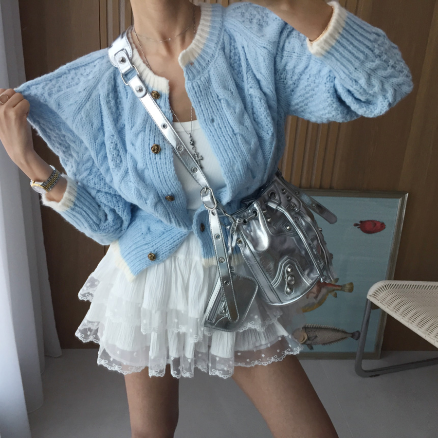 Мини-юбка A-силуэта с многослойными оборками, вышивкой и полупрозрачными вставками