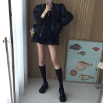 Мини-юбка A-силуэта с многослойными оборками, вышивкой и полупрозрачными вставками