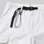 City Leisure Wide Belted Cargo Pants [White]