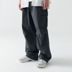 City Leisure Wide Belted Cargo Pants [Gray]