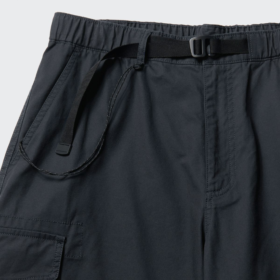 City Leisure Wide Belted Cargo Pants [Gray]