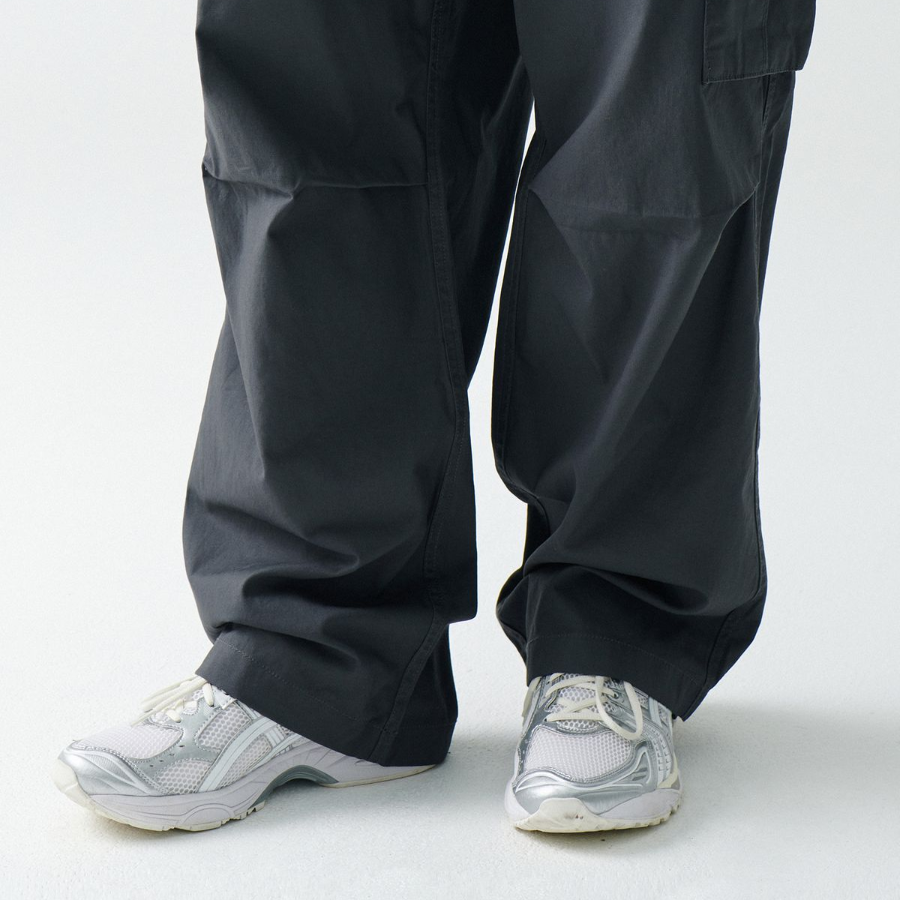 City Leisure Wide Belted Cargo Pants [Gray]