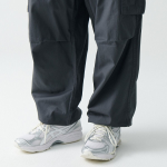 City Leisure Wide Belted Cargo Pants [Gray]
