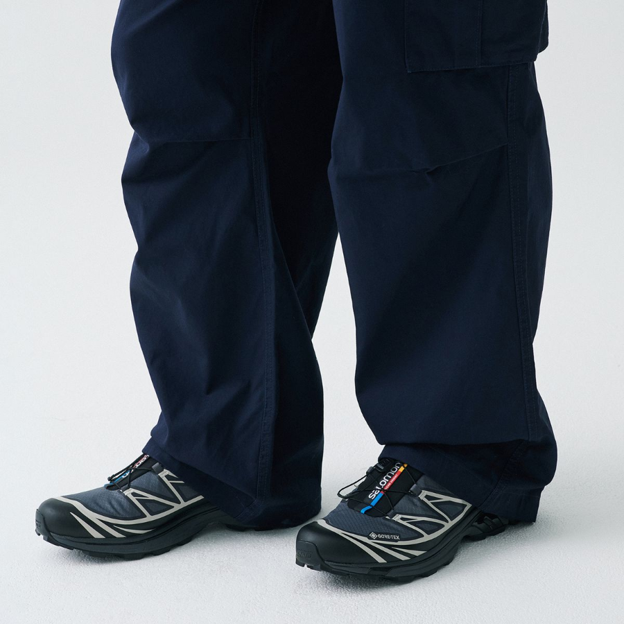 City Leisure Wide Belted Cargo Pants [Navy]