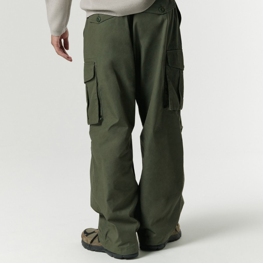 City Leisure Wide Belted Cargo Pants [Khaki]