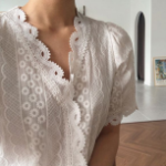 Lovely Punching – блузка с короткими рукавами