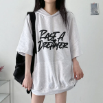 Свободный размер-Светло-серый-Футболки