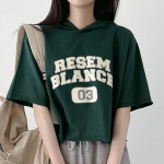 Свободный размер-Зеленый-Футболки