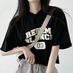 Resem Blance – укороченная худи-футболка с необработанным краем