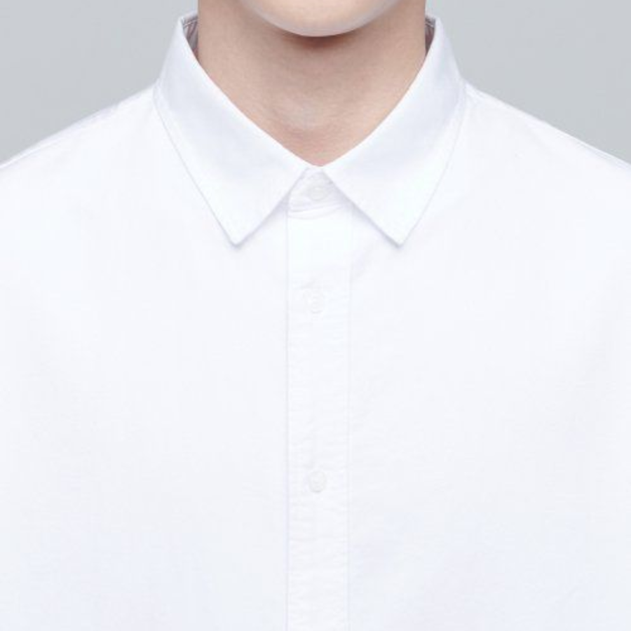 Musinsa Standard Oversized Oxford Short Sleeve Shirt – White