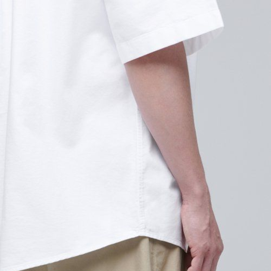 Musinsa Standard Oversized Oxford Short Sleeve Shirt – White