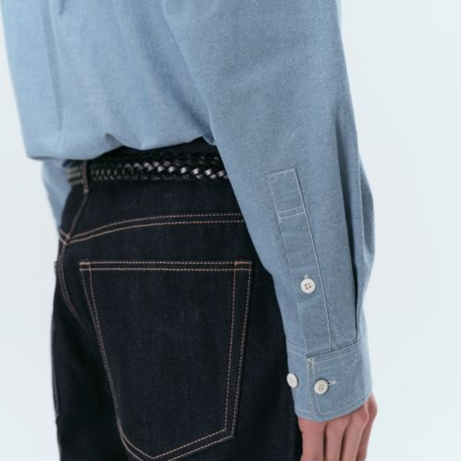 Musinsa Standard Chambray Work Shirt – Light Blue