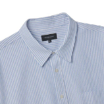 Melange Master Overfit Stripe Oxford Half Sleeve Shirt – Blue/Stripe