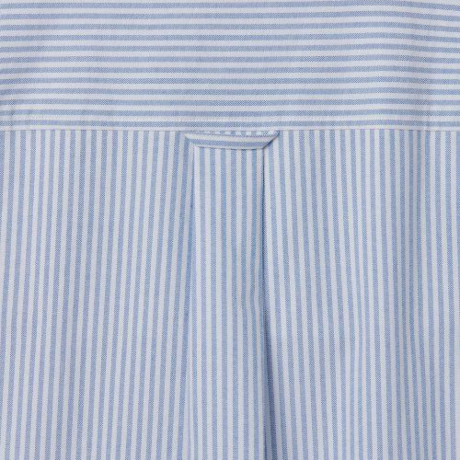 Melange Master Overfit Stripe Oxford Half Sleeve Shirt – Blue/Stripe