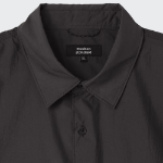 Musinsa Standard City Leisure Lightweight Nylon Oversized Short Sleeve Shirt – Black