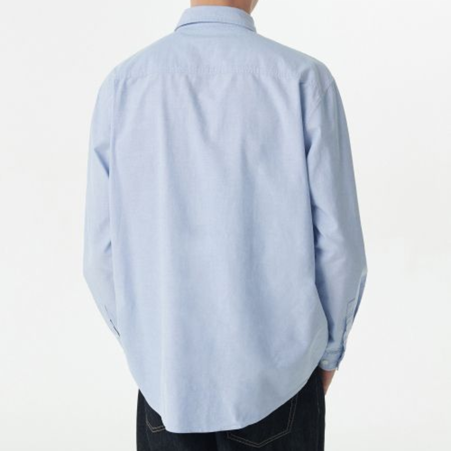 Musinsa Standard Relaxed Fit Oxford Shirt – Blue
