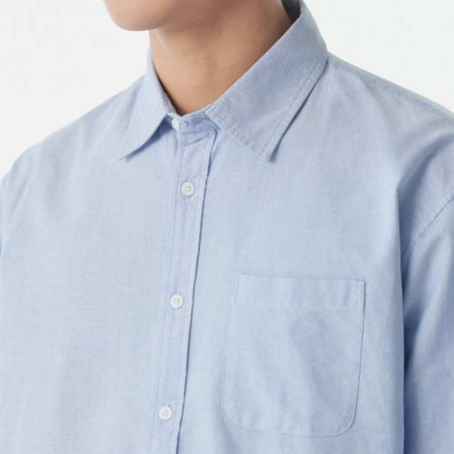 Musinsa Standard Relaxed Fit Oxford Shirt – Blue
