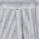 Melange Master Overfit Stripe Oxford Half Sleeve Shirt – Grey