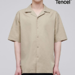 Musinsa Standard Open Collar Short Sleeve Shirt – Beige