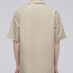 Musinsa Standard Open Collar Short Sleeve Shirt – Beige