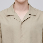 Musinsa Standard Open Collar Short Sleeve Shirt – Beige