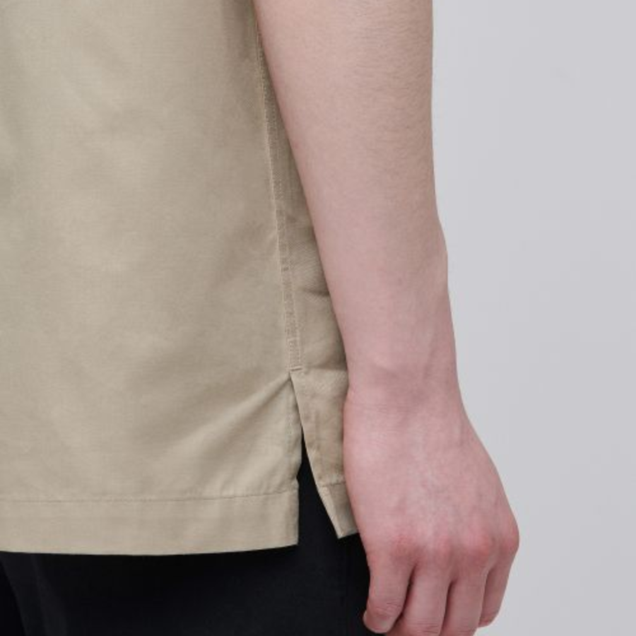 Musinsa Standard Open Collar Short Sleeve Shirt – Beige