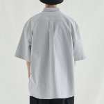 Melange Master Overfit Oxford Half Sleeve Shirt – Grey