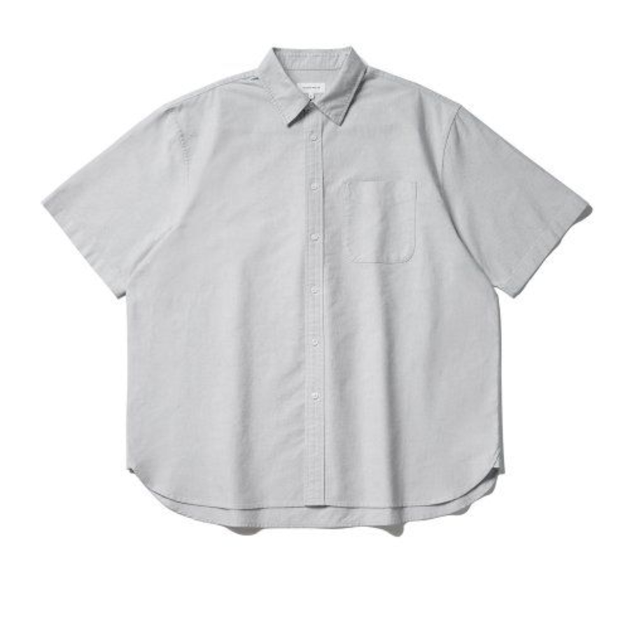 Melange Master Overfit Oxford Half Sleeve Shirt – Grey