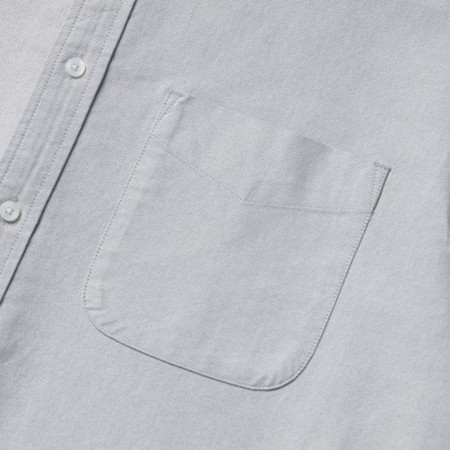 Melange Master Overfit Oxford Half Sleeve Shirt – Grey