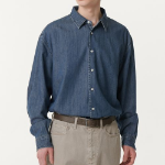 Musinsa Standard Relaxed Fit Denim Shirt – Indigo